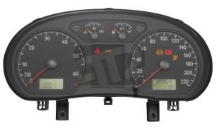 VW (Volkswagen), Kombiinstrument & display, Polo (9N) Kombiinstrument
