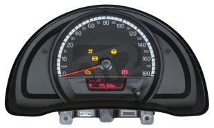 VW (Volkswagen), Kombiinstrument & display, Up (121) Kombiinstrument